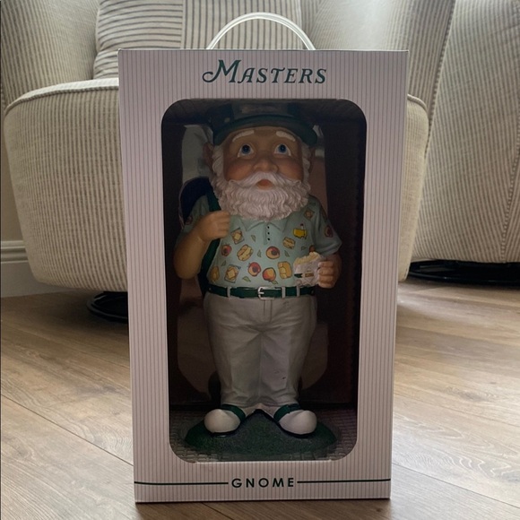2025 Masters Golf Large Peach Ice Cream Sandwich Gnome Figurine New in Box - Picture 1 of 6